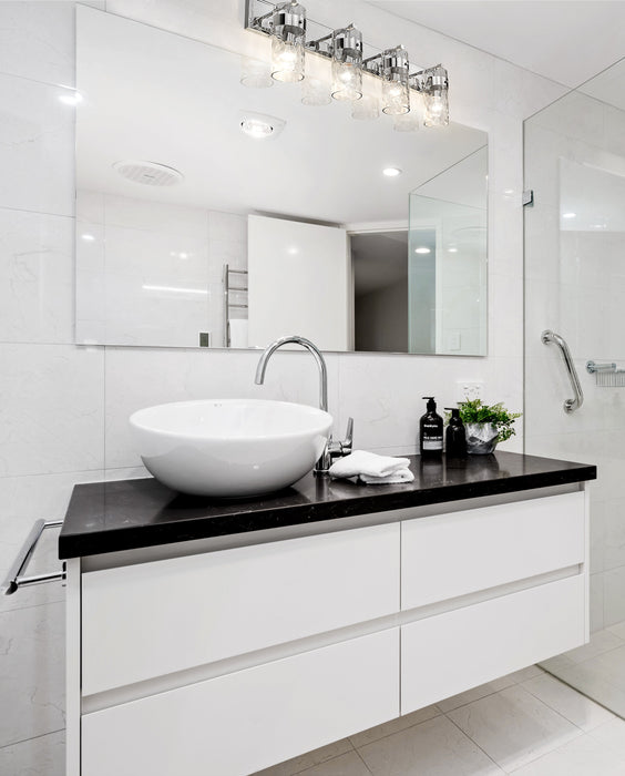 Vanity Z-Lite 3035-4V-PN Polished Nickel Fontaine 4 Light Vanity Z-Lite