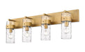Vanity Z-Lite 3035-4V-RB Rubbed Brass Fontaine 4 Light Vanity Z-Lite