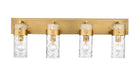 Vanity Z-Lite 3035-4V-RB Rubbed Brass Fontaine 4 Light Vanity Z-Lite