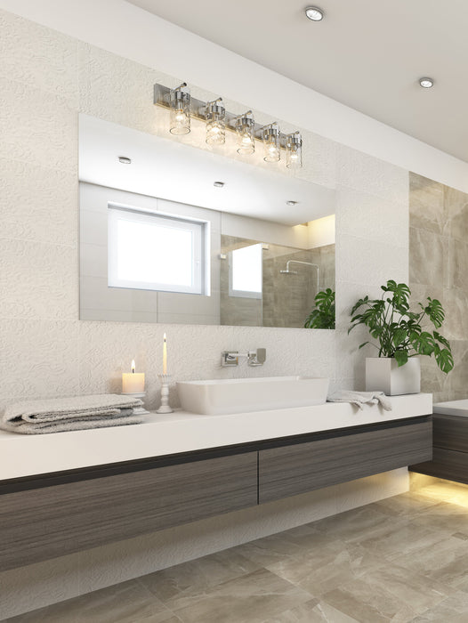 Vanity Z-Lite 3035-5V-BN Brushed Nickel Fontaine 5 Light Vanity Z-Lite