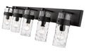Vanity Z-Lite 3035-5V-MB Matte Black Fontaine 5 Light Vanity Z-Lite