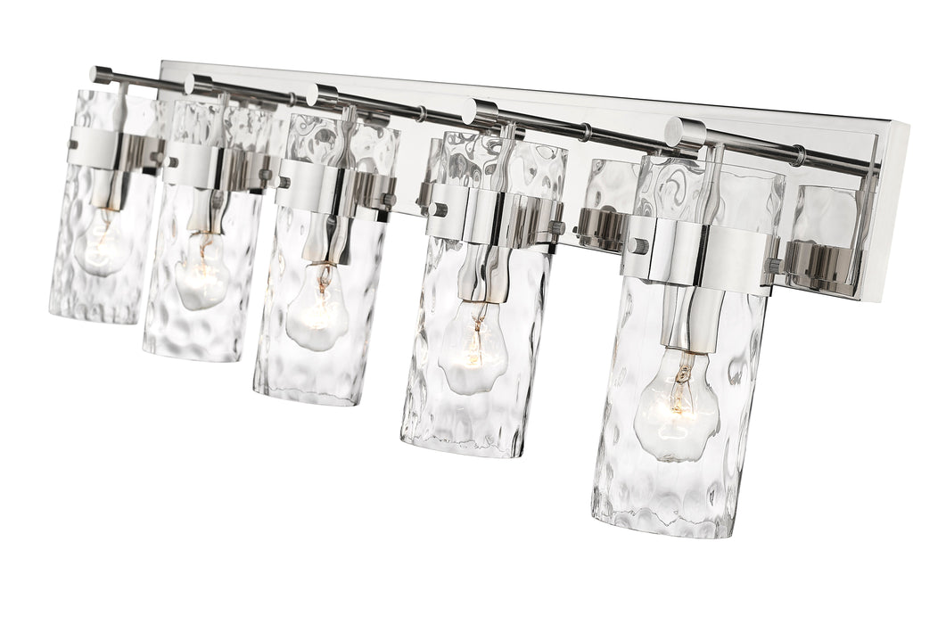 Vanity Z-Lite 3035-5V-PN Polished Nickel Fontaine 5 Light Vanity Z-Lite