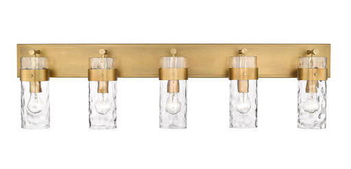 Vanity Z-Lite 3035-5V-RB Rubbed Brass Fontaine 5 Light Vanity Z-Lite