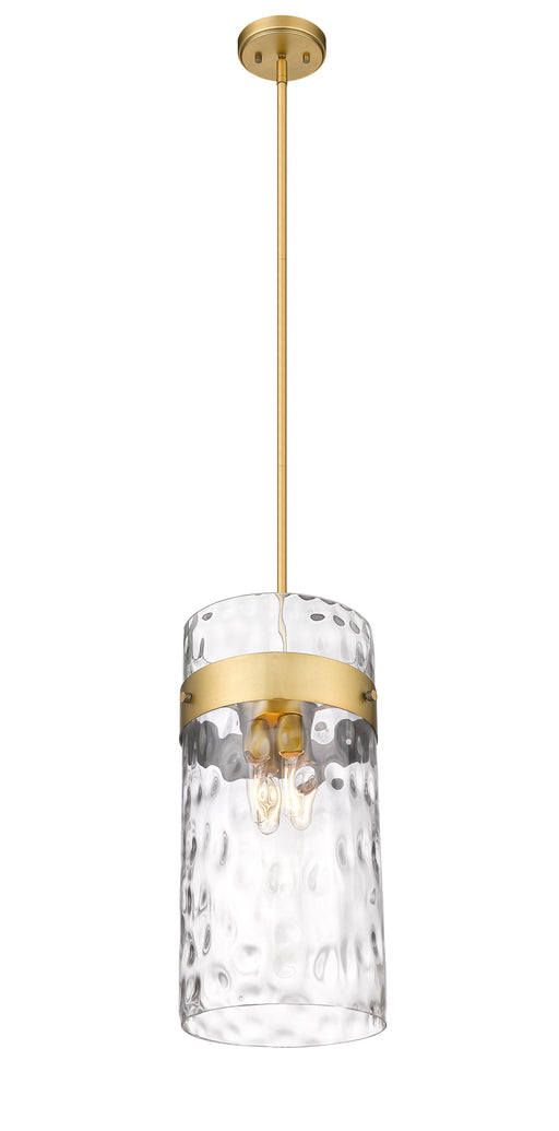 Pendant Z-Lite 3035P12-RB Rubbed Brass Fontaine 4 Light Pendant Z-Lite