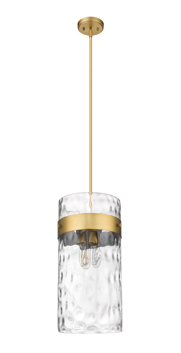 Pendant Z-Lite 3035P12-RB Rubbed Brass Fontaine 4 Light Pendant Z-Lite