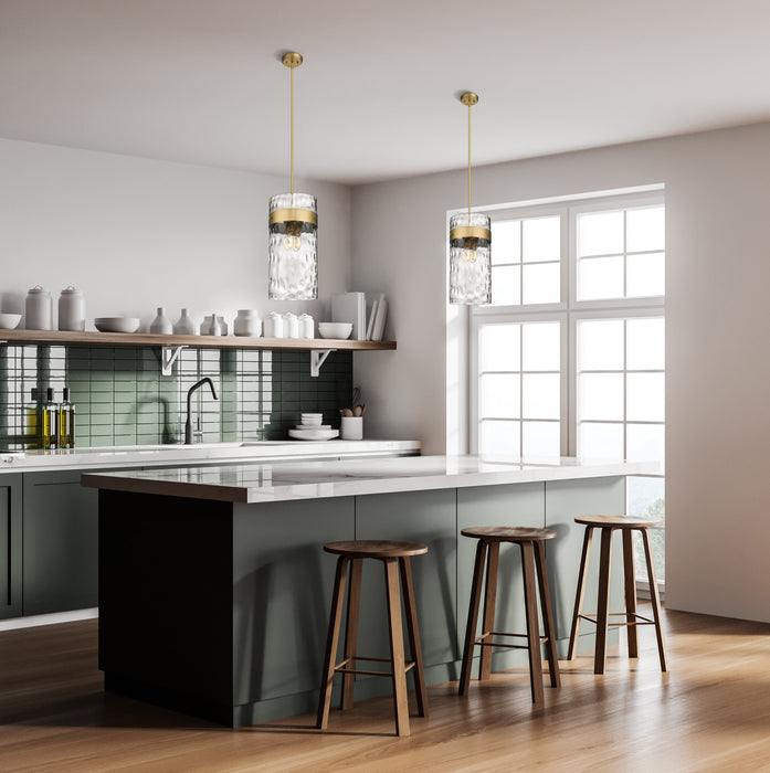 Pendant Z-Lite 3035P12-RB Rubbed Brass Fontaine 4 Light Pendant Z-Lite