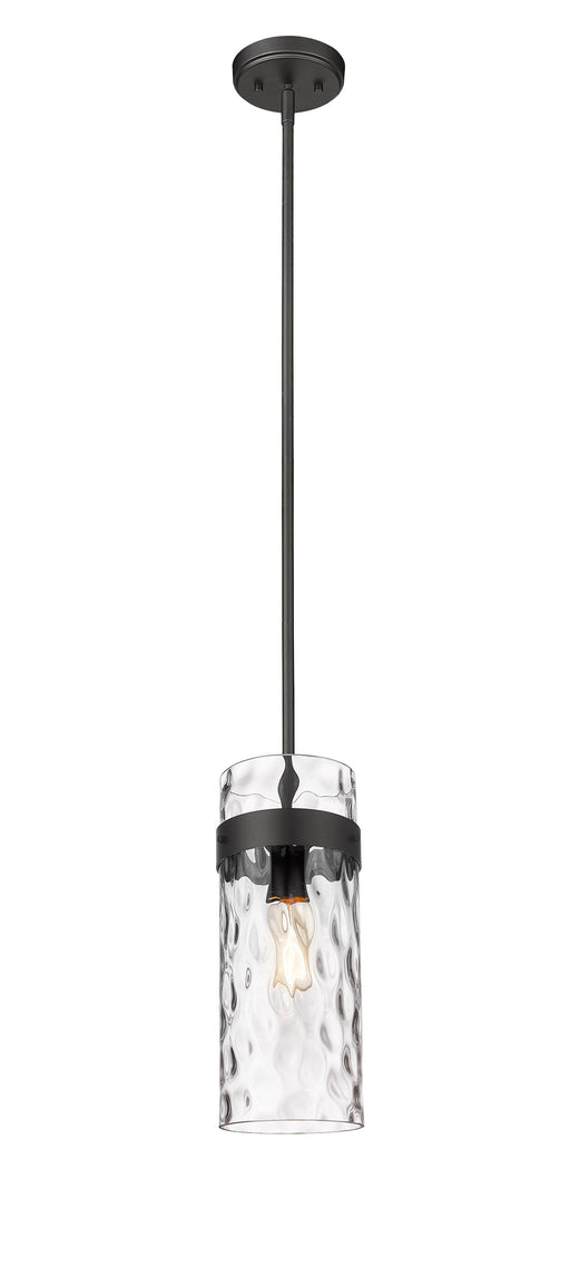 Pendant Z-Lite 3035P6-MB Matte Black Fontaine 1 Light Pendant Z-Lite