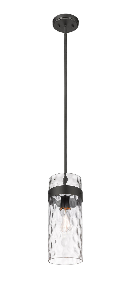 Pendant Z-Lite 3035P6-MB Matte Black Fontaine 1 Light Pendant Z-Lite