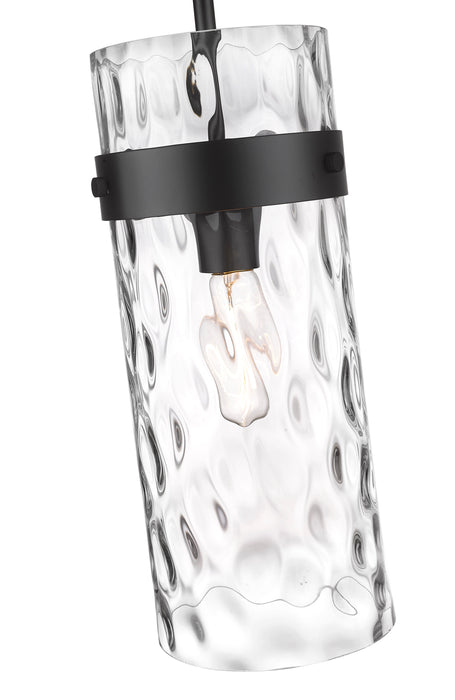 Pendant Z-Lite 3035P6-MB Matte Black Fontaine 1 Light Pendant Z-Lite