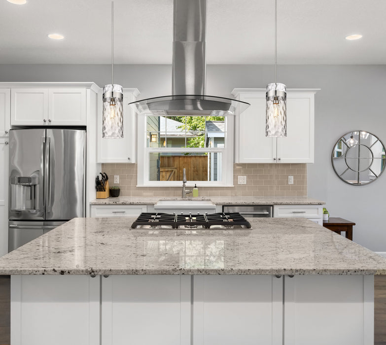 Pendant Z-Lite 3035P6-PN Polished Nickel Fontaine 1 Light Pendant Z-Lite