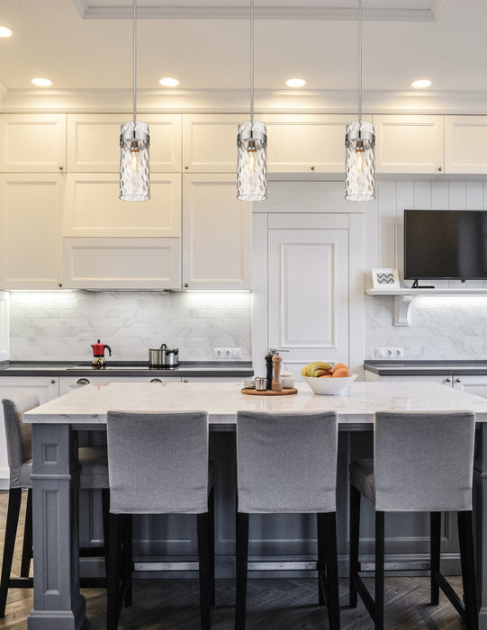 Pendant Z-Lite 3035P6-PN Polished Nickel Fontaine 1 Light Pendant Z-Lite