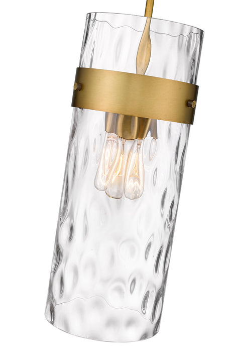 Pendant Z-Lite 3035P9-RB Rubbed Brass Fontaine 3 Light Pendant Z-Lite