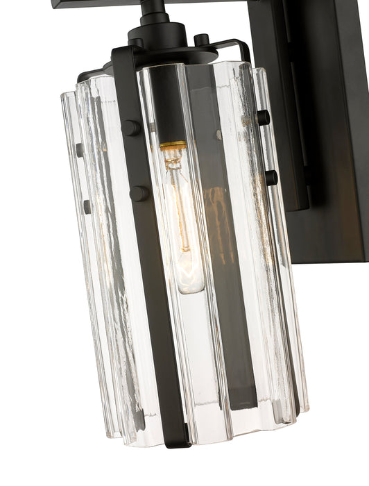 Wall Sconce Z-Lite 3036-1S-MB Matte Black Alverton 1 Light Wall Sconce Z-Lite