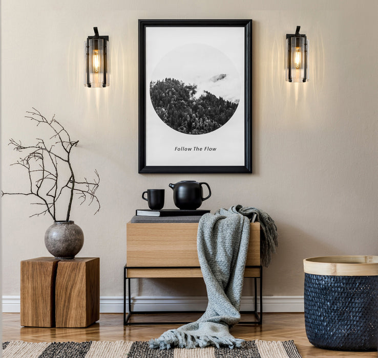 Wall Sconce Z-Lite 3036-1S-MB Matte Black Alverton 1 Light Wall Sconce Z-Lite