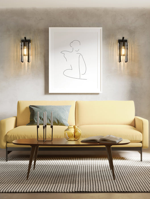 Wall Sconce Z-Lite 3036-1S-MB Matte Black Alverton 1 Light Wall Sconce Z-Lite