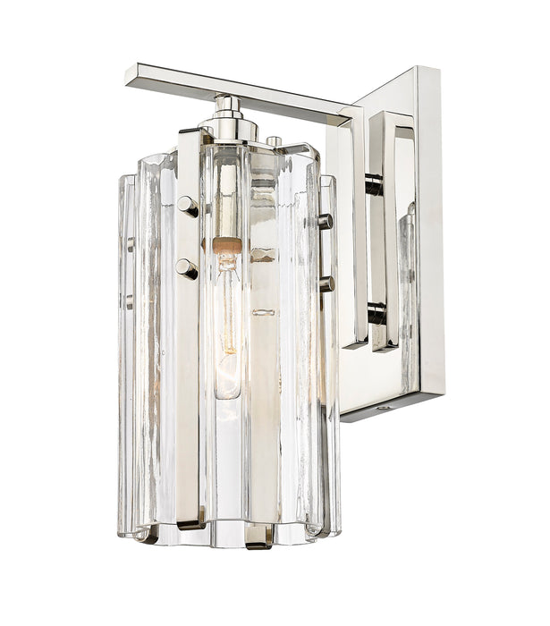 Wall Sconce Z-Lite 3036-1S-PN Polished Nickel Alverton 1 Light Wall Sconce Z-Lite
