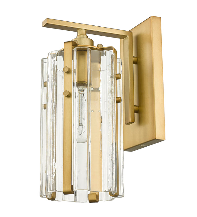 Wall Sconce Z-Lite 3036-1S-RB Rubbed Brass Alverton 1 Light Wall Sconce Z-Lite