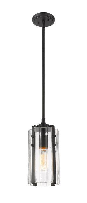 Pendant Z-Lite 3036MP-MB Matte Black Alverton 1 Light Pendant Z-Lite
