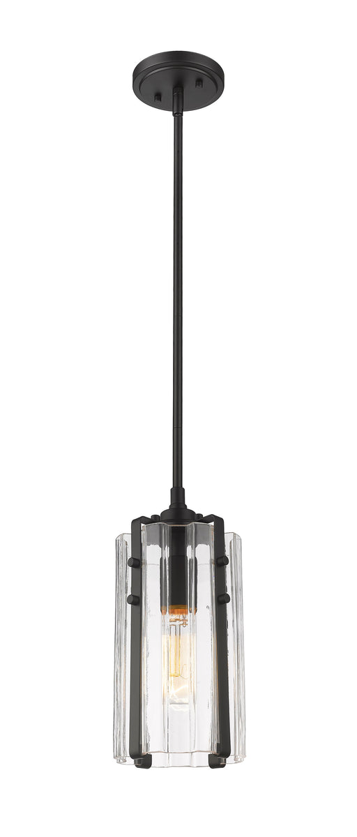 Pendant Z-Lite 3036MP-MB Matte Black Alverton 1 Light Pendant Z-Lite