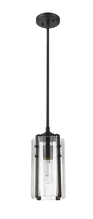 Pendant Z-Lite 3036MP-MB Matte Black Alverton 1 Light Pendant Z-Lite