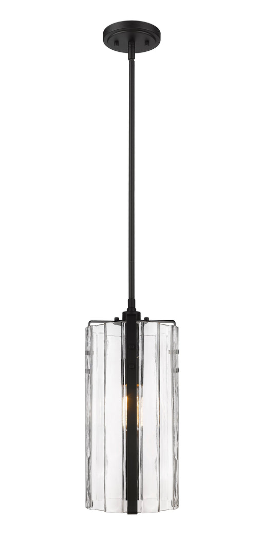 Pendant Z-Lite 3036P8-MB Matte Black Alverton 1 Light Pendant Z-Lite