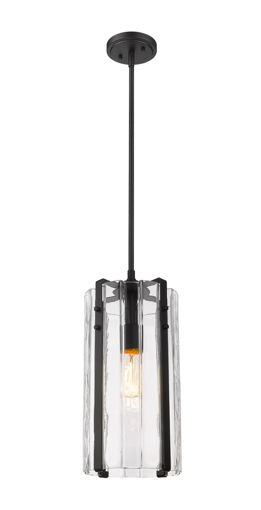Pendant Z-Lite 3036P8-MB Matte Black Alverton 1 Light Pendant Z-Lite