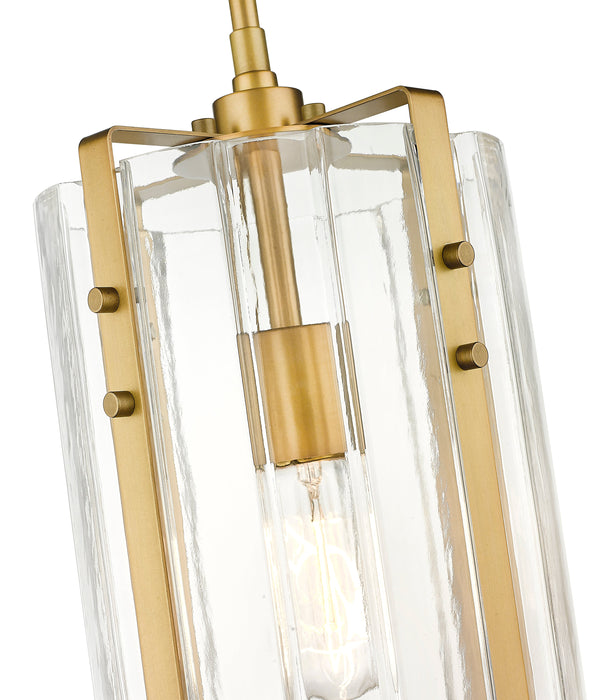 Pendant Z-Lite 3036P8-RB Rubbed Brass Alverton 1 Light Pendant Z-Lite