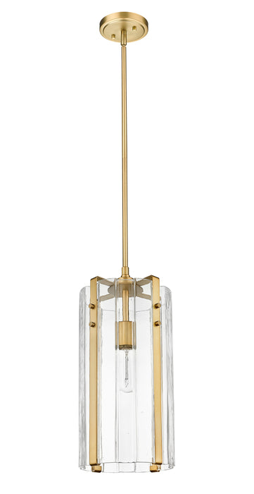 Pendant Z-Lite 3036P8-RB Rubbed Brass Alverton 1 Light Pendant Z-Lite