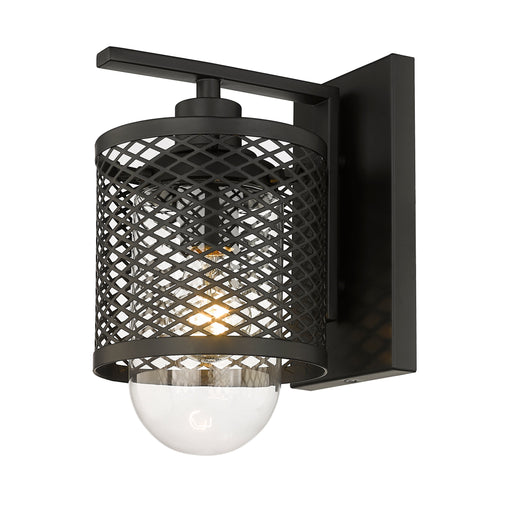 Wall Sconce Z-Lite 3037-1S-MB Matte Black Kipton 1 Light Wall Sconce Z-Lite
