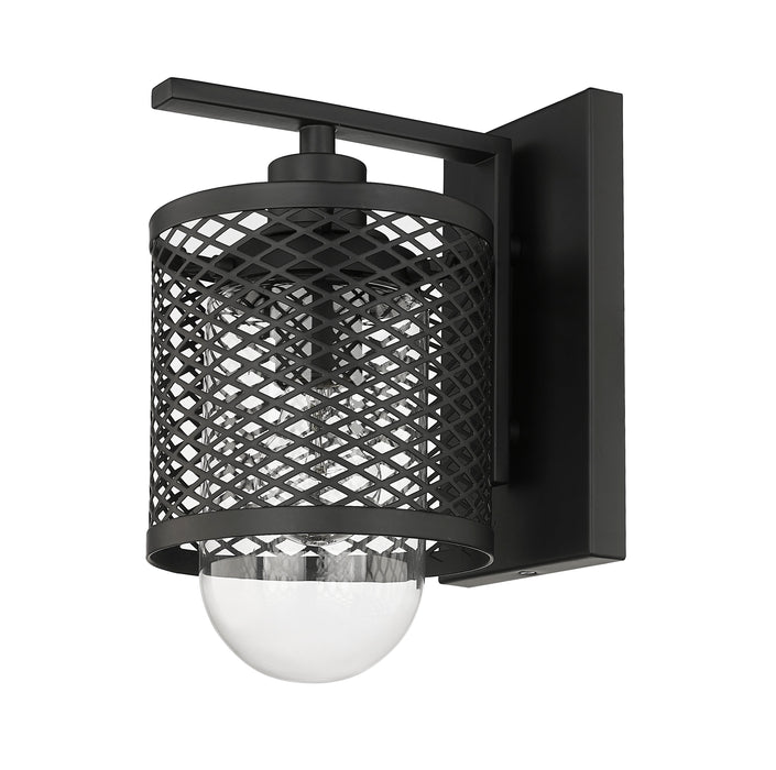 Wall Sconce Z-Lite 3037-1S-MB Matte Black Kipton 1 Light Wall Sconce Z-Lite