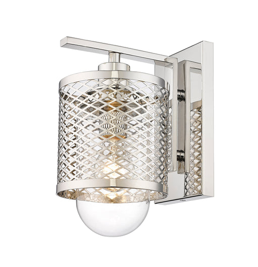 Wall Sconce Z-Lite 3037-1S-PN Polished Nickel Kipton 1 Light Wall Sconce Z-Lite