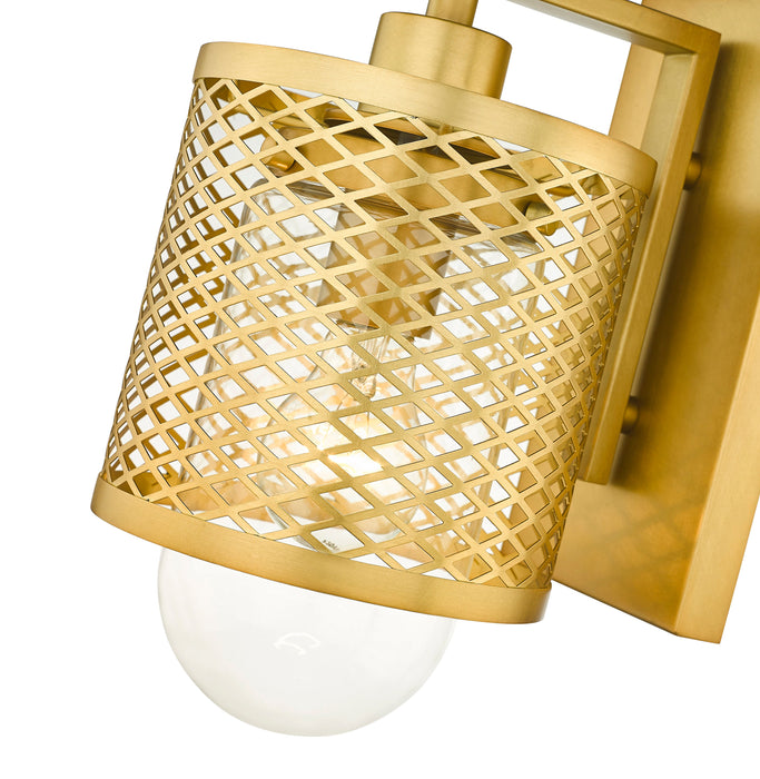 Wall Sconce Z-Lite 3037-1S-RB Rubbed Brass Kipton 1 Light Wall Sconce Z-Lite