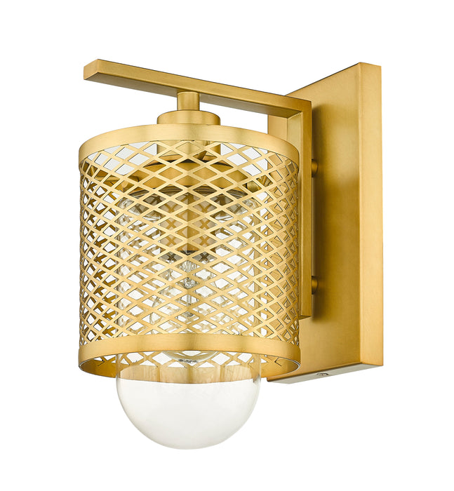 Wall Sconce Z-Lite 3037-1S-RB Rubbed Brass Kipton 1 Light Wall Sconce Z-Lite