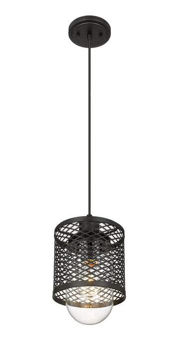 Pendant Z-Lite 3037MP-MB Matte Black Kipton 1 Light Pendant Z-Lite