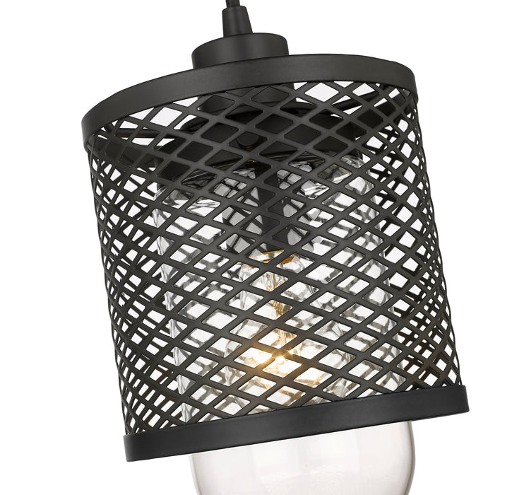 Pendant Z-Lite 3037MP-MB Matte Black Kipton 1 Light Pendant Z-Lite