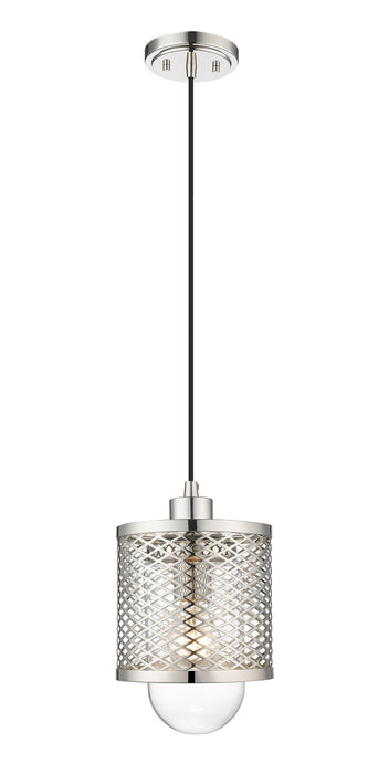 Pendant Z-Lite 3037MP-PN Polished Nickel Kipton 1 Light Pendant Z-Lite