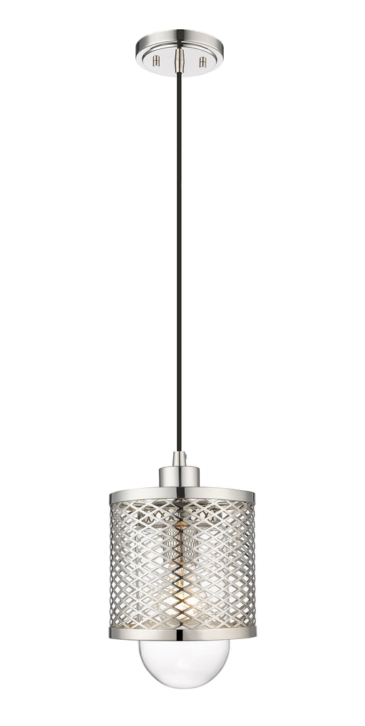 Pendant Z-Lite 3037MP-PN Polished Nickel Kipton 1 Light Pendant Z-Lite