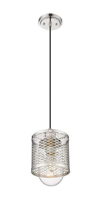 Pendant Z-Lite 3037MP-PN Polished Nickel Kipton 1 Light Pendant Z-Lite