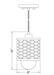 Pendant Z-Lite 3037MP-PN Polished Nickel Kipton 1 Light Pendant Z-Lite