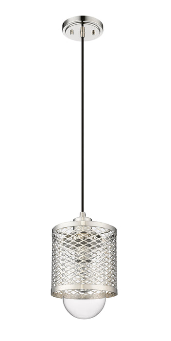 Pendant Z-Lite 3037MP-PN Polished Nickel Kipton 1 Light Pendant Z-Lite