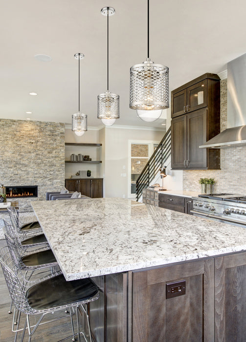 Pendant Z-Lite 3037MP-PN Polished Nickel Kipton 1 Light Pendant Z-Lite