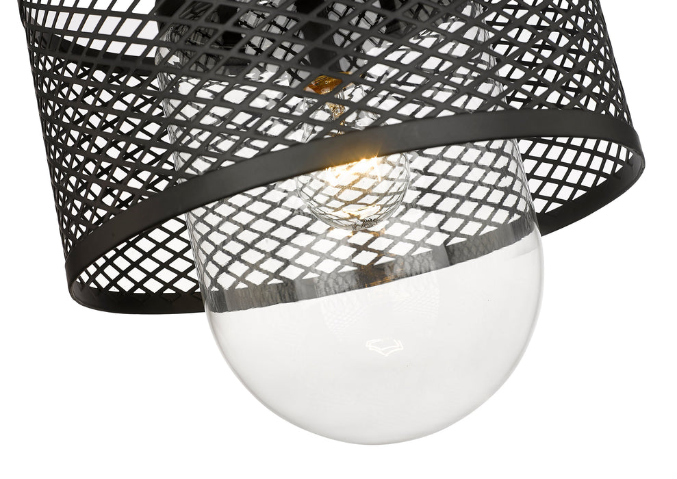 Pendant Z-Lite 3037P11-MB Matte Black Kipton 1 Light Pendant Z-Lite