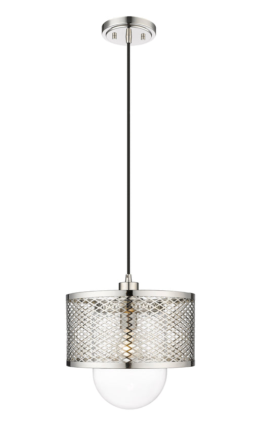 Pendant Z-Lite 3037P11-PN Polished Nickel Kipton 1 Light Pendant Z-Lite