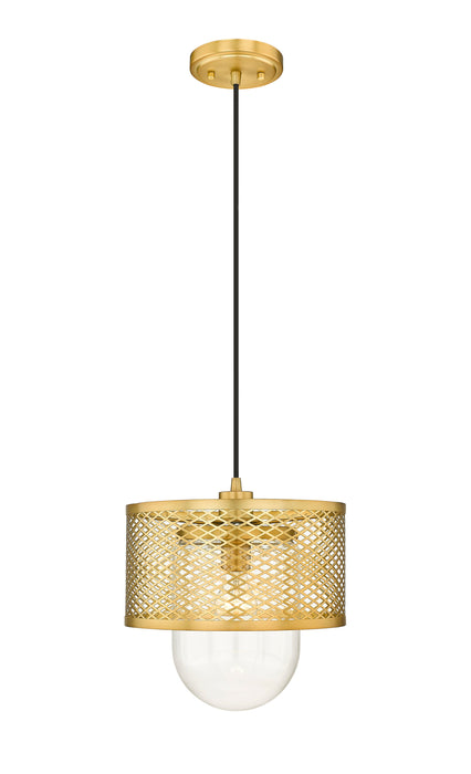 Pendant Z-Lite 3037P11-RB Rubbed Brass Kipton 1 Light Pendant Z-Lite