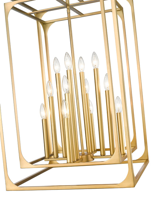 Chandelier Z-Lite 3038-12RB Rubbed Brass Easton 12 Light Chandelier Z-Lite