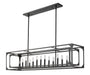 Linear Chandelier Z-Lite 3038-13L-MB Matte Black Easton 13 Light Linear Chandelier Z-Lite