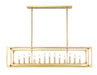 Linear Chandelier Z-Lite 3038-13L-RB Rubbed Brass Easton 13 Light Linear Chandelier Z-Lite