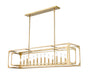 Linear Chandelier Z-Lite 3038-13L-RB Rubbed Brass Easton 13 Light Linear Chandelier Z-Lite