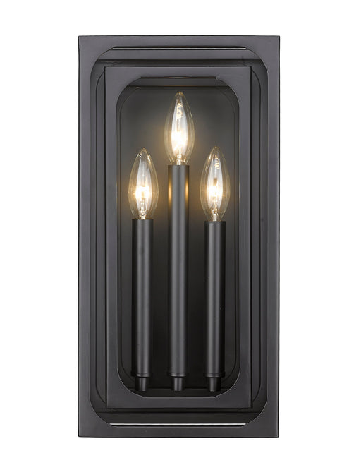 Wall Sconce Z-Lite 3038-3S-MB Matte Black Easton 3 Light Wall Sconce Z-Lite
