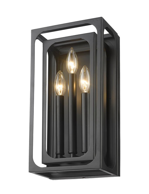 Wall Sconce Z-Lite 3038-3S-MB Matte Black Easton 3 Light Wall Sconce Z-Lite